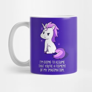 Cute Funny Cool Unicorn Lover  Sarcastic Humor Quote Animal Lover Artwork Mug
